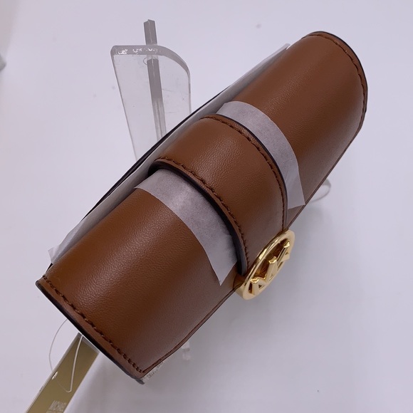 NWT MICHAEL KORS CARMEN MEDIUM FLAP BIFOLD WALLET VANILLA SIGNATURE COLOR - Picture 11 of 13